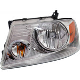 Karparts360 Replacement For Lin-coln Ma-rk LT Headlight Assembly 2006 2007 2008 | w/ Chrome Trim | New Body Style | CAPA (CLX-M0-USA-F100112Q-CL360A71-PARENT1)