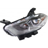 For Dodge Dart Headlight Assembly 2016 | Halogen | Chrome Interior CAPA (CLX-M0-USA-RD10010006Q-CL360A70-PARENT1)