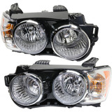 For Chevy Sonic Headlight 2012 13 14 15 2016 | Halogen | Black Interior | w/ Chrome Bezel | HB / Sedan | LTZ w/o Dusk Package (CLX-M0-USA-RC10010020-CL360A70-PARENT1)