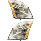 For Nissan Sentra Headlight 2007 2008 2009 Halogen | Base / S / SL / SR Model | CAPA (CLX-M0-USA-N100144Q-CL360A70-PARENT1)