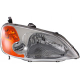 For Honda Civic Headlight Assembly 2001 2002 2003 Lens and Housing | Halogen | Sedan | w/o bulb (CLX-M0-USA-REPH100130-CL360A70-PARENT1)