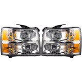 CarLights360: For 2007-2014 Chevy Silverado 2500 HD Headlight Assembly w/ Bulbs-CAPA Certified (CLX-M1-334-1145L-AC-CL360A3-PARENT1)