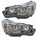 For Subaru Impreza Sedan/Wagon 2015 2016 Headlight Assembly Halogen Black DOT Certified (CLX-M1-319-1123L-AFN2N-PARENT1)