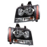 CarLights360: For 2008-2013 Chevy Tahoe Headlight Assembly w/ Bulbs Black Housing-CAPA Certified (CLX-M1-334-1141L-AC2-CL360A4-PARENT1)