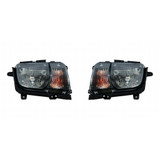CarLights360: For 2010 2011 2012 2013 Chevy Camaro Headlight Assembly w/Bulbs Black Housing CAPA Certified (CLX-M1-334-1160L-AC2-CL360A1-PARENT1)