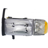 For Dodge Ram P/UP 1994-2002 W/O SPT PKG Headlight COMB. Assembly DOT Certified (CLX-M1-332-1104L-CFU-PARENT1)