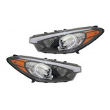 For Kia Forte Sedan 2014-2016 Headlight Assembly Halogen w/o LED Position Lamp DOT Certified (CLX-M1-322-1144L-AF2-PARENT1)