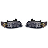 CarLights360: For 2002 2003 Nissan Sentra Headlight Assembly Chrome w/ Bulbs DOT Certified (CLX-M1-314-1139L-AFN1-CL360A1-PARENT1)