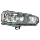 CarLights360: For 2010 11 12 2013 Mitsubishi Outlander Headlight Assembly w/ Bulbs Black Housing DOT Certified (CLX-M1-313-1144L-AF2-CL360A1-PARENT1)