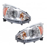 CarLights360: For 2014 15 16 17 2018 Mitsubishi Mirage Headlight Assembly w/ Bulbs DOT Certified (CLX-M1-313-1148L-AF-CL360A1-PARENT1)