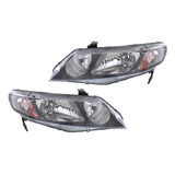 CarLights360: For 2009 2010 2011 Honda Civic Headlight Assembly Black Housing DOT Certified (CLX-M1-316-1147L-UF2C-CL360A1-PARENT1)