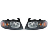 CarLights360: For 2004 2005 2006 Nissan Sentra Headlight Assembly w/ Bulbs Black Housing DOT Certified (CLX-M1-314-1150L-AF2-CL360A1-PARENT1)