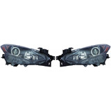 For Mazda 3 Sedan/Hatchback 2014 2015 2016 Headlight Assembly Halogen DOT Certified (CLX-M1-315-1150L-AF2-PARENT1)