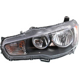 CarLights360: For 2008 2009 Mitsubishi Lancer Headlight Assembly w/ Bulbs Black Housing DOT Certified (CLX-M1-313-1140L-AF2-CL360A2-PARENT1)