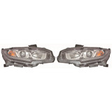 For Honda Civic Sedan/Coupe 2016 2017 Headlight Assembly Halogen EX/EX-L.T/LX DOT Certified (CLX-M1-316-1180L-AF2-PARENT1)