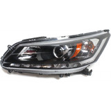CarLights360: For 2013 2014 2015 Honda Accord Headlight Assembly w/Bulbs Black Housing CAPA Certified (CLX-M1-316-1167L-ACN2-CL360A2-PARENT1)