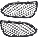 For Mercedes-Benz E63 AMG Fog Light Cover 2014 2015 | Grille Bezel | Bumper Cover | Textured Black (CLX-M0-USA-REPM015530-CL360A70-PARENT1)