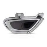 For Kia Sorento Fog Light Cover 2016 2017 2018 | Grille Bezel | w/ Silver Molding | EX/L/LX Model | Dark Gray (CLX-M0-USA-RK10860004-CL360A70-PARENT1)