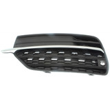 For Volvo XC90 Fog Light Cover 2016 2017 2018 | Grille Bezel | Textured Black | w/ Chrome Trim | w/ Park Aid Sensor Holes | Excludes T5 R-Design / T6 R-Design Model (CLX-M0-USA-RV01550006-CL360A70-PARENT1)