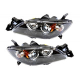For Mazda 3 Headlight Assembly 2004 2005 2006 | HID | w/o Bulbs (CLX-M0-USA-REPM100118-CL360A70-PARENT1)