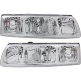 For Saturn Vue Headlight 2005 Halogen | Chrome Interior (CLX-M0-USA-S100138-CL360A70-PARENT1)