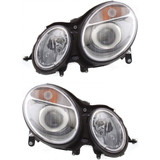 For Mercedes-Benz E500 / E55 AMG Headlight Assembly 2003 2004 2005 2006 | Halogen | Sedan / Wagon | CAPA (CLX-M0-USA-REPM100102Q-CL360A71-PARENT1)