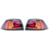 CarLights360: For 2009-2017 Mitsubishi Lancer Tail Light Assembly w/ Bulbs Black Housing DOT Certified (CLX-M1-313-1925L-AF2C-CL360A1-PARENT1)