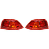 CarLights360: For 2008-2013 Mitsubishi Lancer Tail Light Assembly w/ Bulbs DOT Certified (CLX-M1-313-1925L-AF-CL360A1-PARENT1)