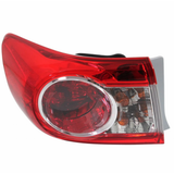 CarLights360: For 2011 2012 2013 TOYOTA COROLLA Tail Light Assembly w/ Bulbs CAPA Certified (CLX-M1-311-19A8L-AC-CL360A1-PARENT1)