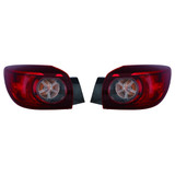 CarLights360: For 2017 2018 Mazda 3 Tail Light Assembly w/ Bulbs DOT Certified (CLX-M1-315-1940L-AF-CL360A1-PARENT1)