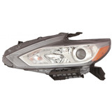 For Nissan Altima Sedan Headlight Assembly 2016 2017 2018 Halogen w/o LED DRL; Chrome Bezel (CLX-M0-315-11ABL-AS1-CL360A55-PARENT1)