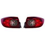 CarLights360: For 2014 2015 16 17 2018 Mazda 3 Tail Light Assembly w/ Bulbs DOT Certified (CLX-M1-315-1942L-AF-CL360A1-PARENT1)
