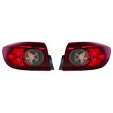 CarLights360: For 2014 2015 16 17 2018 Mazda 3 Tail Light Assembly w/ Bulbs DOT Certified (CLX-M1-315-1942L-AF-CL360A1-PARENT1)