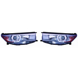For Toyota Highlander Headlight Assembly 2014 2015 2016 w/Smoked Chrome Accent (CLX-M0-312-11F2L-AS7-CL360A55-PARENT1)