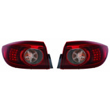 CarLights360: For 2014 2015 Mazda 3 Tail Light Assembly w/ Bulbs DOT Certified (CLX-M1-315-1941L-AF-CL360A1-PARENT1)