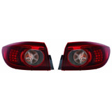 CarLights360: For 2014 2015 Mazda 3 Tail Light Assembly w/ Bulbs DOT Certified (CLX-M1-315-1941L-AF-CL360A1-PARENT1)