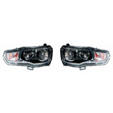 For Mitsubishi Evolution Headlight Assembly Type 2009-2015 (CLX-M0-314-1140L-ASN2-CL360A56-PARENT1)