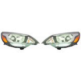 For Kia Rio Sedan Headlight Assembly 2012 13 14 15 16 2017 w/ LED Position (CLX-M0-323-1138L-ACN2-CL360A55-PARENT1)