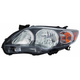 For Toyota Corolla / S / XRS Headlight Assembly 2011 2012 2013 Black (CLX-M0-312-11C5L-AS2-CL360A55-PARENT1)
