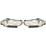 For Dodge Dart Headlight Assembly 2016 Halogen Code LMC MFP Chrome (CLX-M0-334-1136L-ASN1-CL360A55-PARENT1)