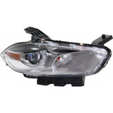 For Dodge Dart Headlight Assembly 2016 Halogen Code LMC MFP Chrome (CLX-M0-334-1136L-ASN1-CL360A55-PARENT1)
