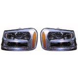 For Chevy Trailblazer Headlight Assembly 2002-2009 (Except 02-08 L Model/06-09 SS Model) (CLX-M0-335-1117L-AS-CL360A55-PARENT1)