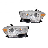 For Toyota Tacoma Headlight Assembly 2019 2020 w/o LED DRL and Fog Light CAPA (CLX-M0-312-11AEL-AC1N-CL360A55-PARENT1)