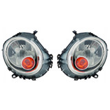 For Mini Cooper S Convertible | S Hatchback Headlight Assembly 2007-2013 Halogen Yellow Indicator (CLX-M0-382-1103L-ASY-CL360A57-PARENT1)