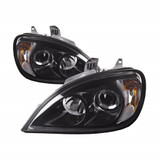 For Freightliner Columbia Headlight Assembly Projector 1996-2013 w/ Angel Eyes Black Bezel (CLX-M0-M40-1106L-AS2-CL360A55-PARENT1)