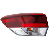 For Toyota Highlander Tail Light Tinted Lens Assembly Outer 2019 CAPA (CLX-M0-312-19ANL-ACN2-CL360A55-PARENT1)