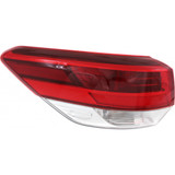 For Toyota Highlander Tail Light Assembly Outer 2018 2019 | Clear Lens (CLX-M0-312-19ANL-ASN-CL360A55-PARENT1)