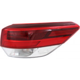 For Toyota Highlander | Tail Light Assembly Outer 2017 CAPA (CLX-M0-312-19ANL-AC-CL360A55-PARENT1)