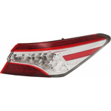 For Toyota Camry Tail Light Assembly 2018 2019 Outer XLE Model CAPA (CLX-M0-312-19ATL-ACV-CL360A55-PARENT1)