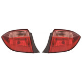 For Toyota Corolla E / L / LE Model Tail Light Assembly 2017 2018 2019 Outer Halogen Type (CLX-M0-312-19B8L-AS-PR-CL360A55-PARENT1)